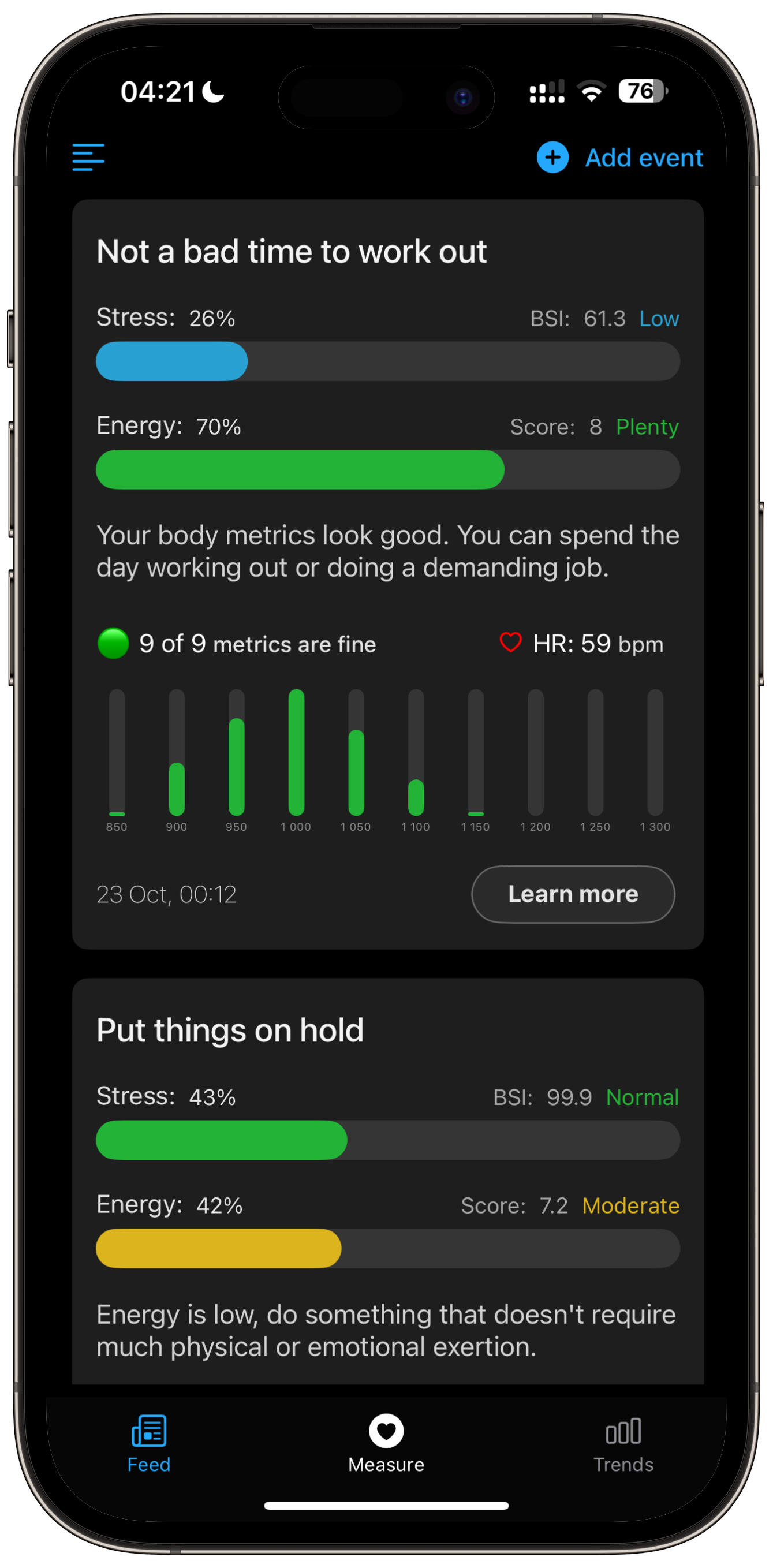 Heart Rate Variability (HRV) Monitor & iPhone App - Wellhero